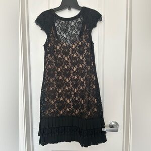 Jessica Simpson Black Lace Dress